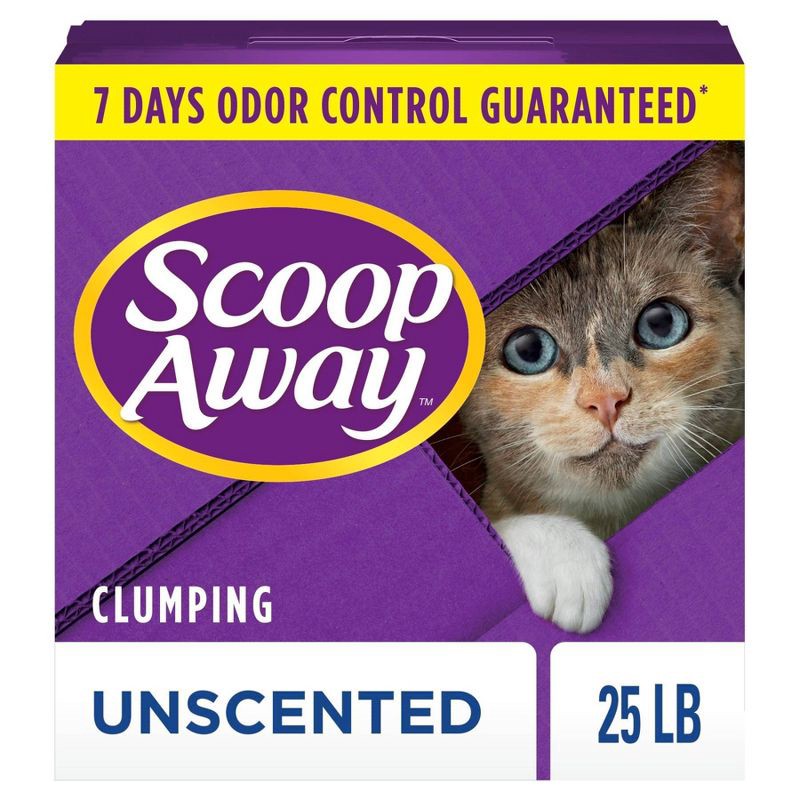 slide 1 of 1, Scoop Away Super Clump Clumping Cat Litter Unscented - 25lb, 25 lb