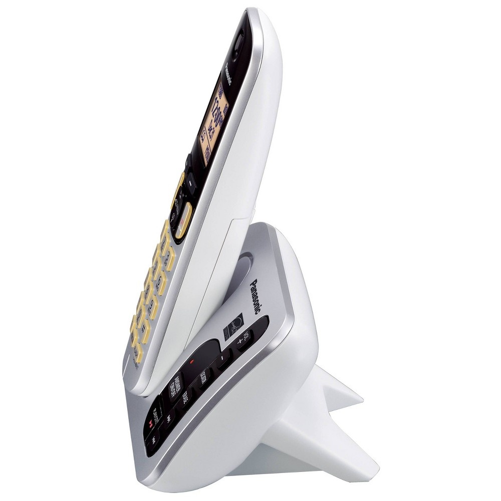 slide 3 of 3, Panasonic DECT 6.0 Plus Cordless Phone System (KX-TGC222S) with Answering Machine - Silver, 1 ct