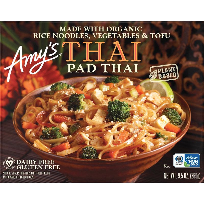slide 4 of 4, Amy's Vegan Gluten Free Frozen Pad Thai - 9.5oz, 9.5 oz