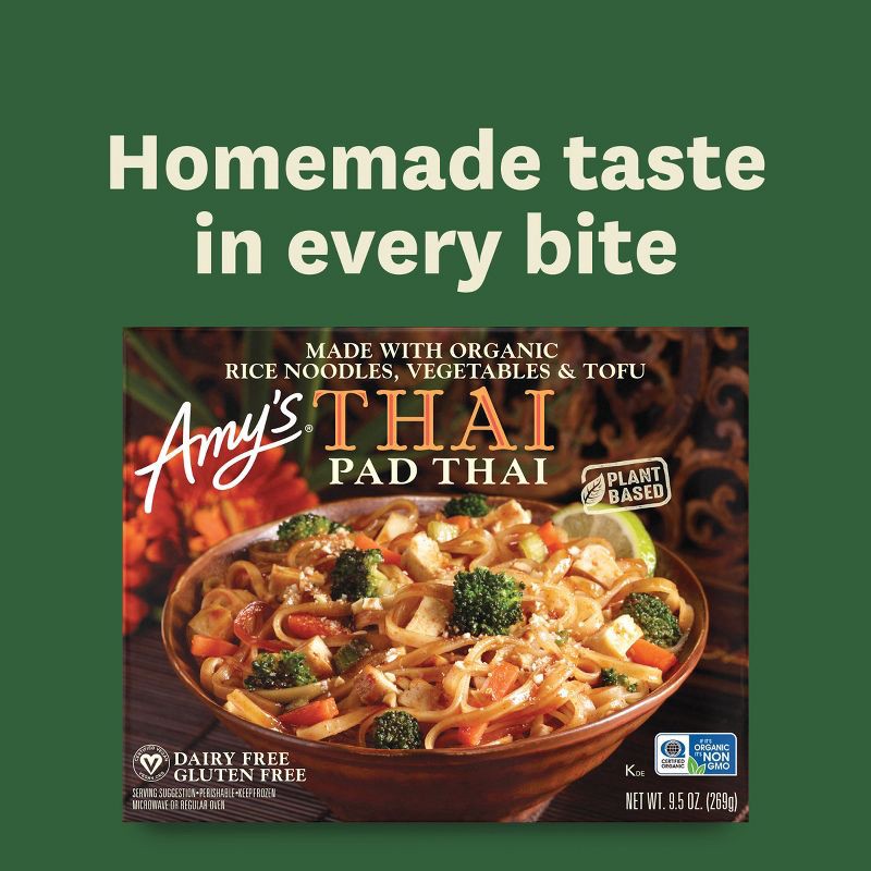 slide 9 of 11, Amy's Vegan Gluten Free Frozen Pad Thai - 9.5oz, 9.5 oz