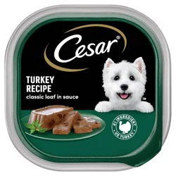 Cesar Classic Loaf in Sauce Turkey and Gravy Flavor Small Breed Wet Dog Food - 3.5oz
