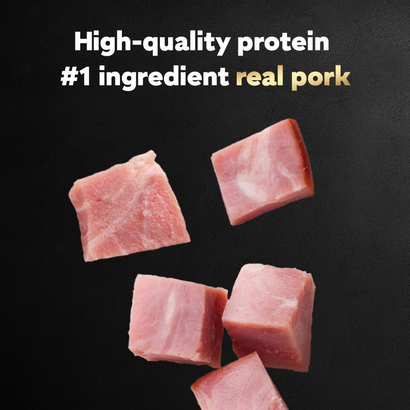 slide 2 of 12, Cesar Loaf and Topper in Sauce Cheese, Potato, Egg, Pork and Gravy Flavor Small Breed Wet Dog Food - 3.5oz, 3.5 oz