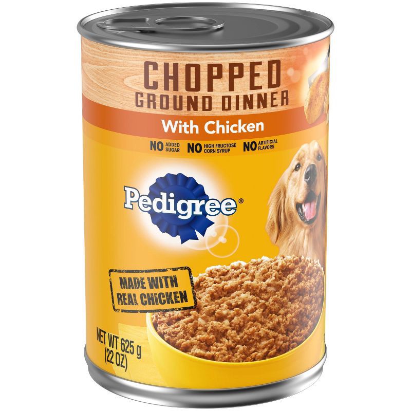 slide 4 of 4, Pedigree Chopped Ground Dinner Wet Dog Food with Chicken - 22oz, 22 oz