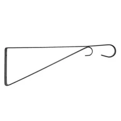 Style Selections 15-in Black Steel Traditional Plant hook(s)