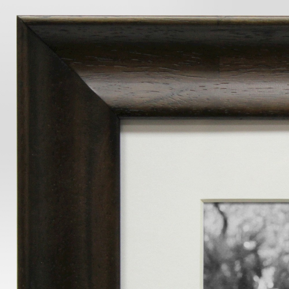 slide 4 of 5, Threshold Espresso Finish Matted Wall Frame, 1 ct