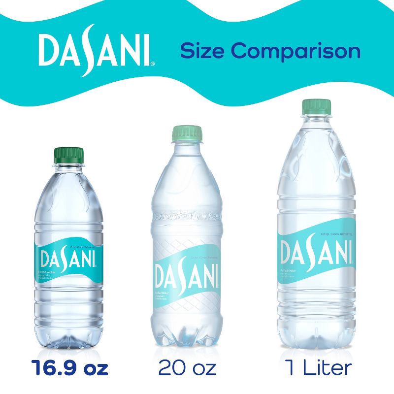 slide 4 of 4, Dasani Purified Water - 24pk/16.9 fl oz Bottles, 24 ct; 16.9 fl oz