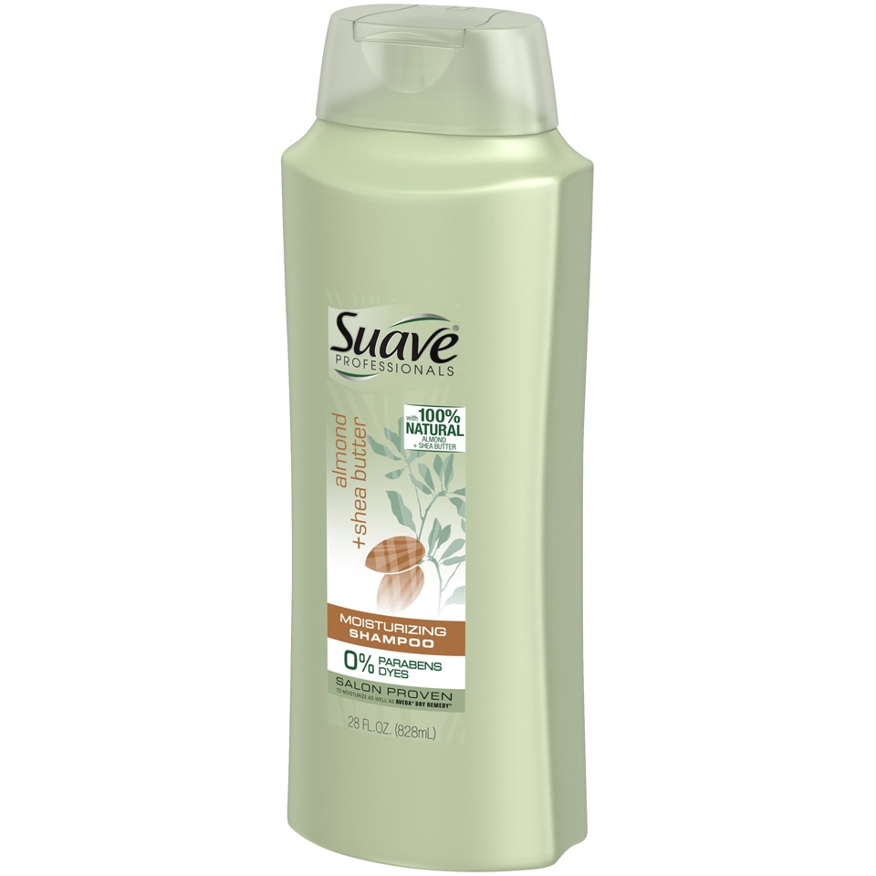 slide 3 of 4, Suave Professionals Almond & Shea Butter Moisturizing Shampoo - 28 fl oz, 28 fl oz