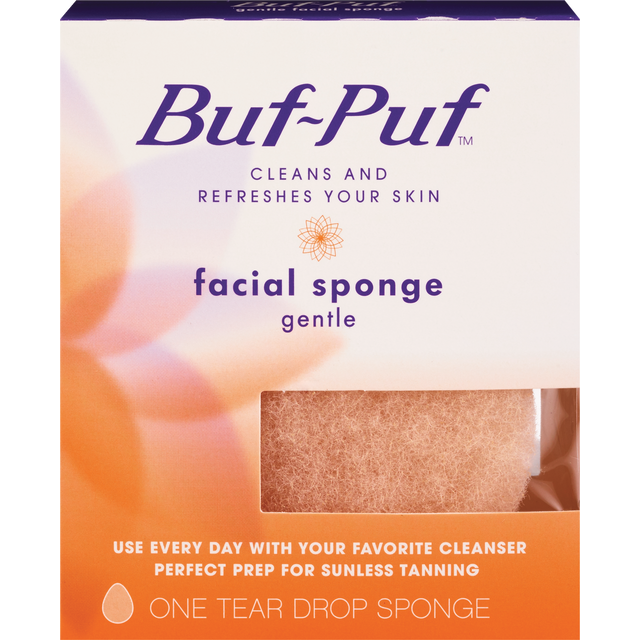 slide 1 of 1, Buf-Puf Facial Sponge, Gentle, 1 ct