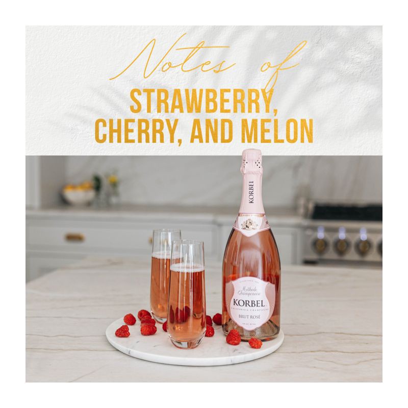 slide 3 of 11, Korbel Brut Rosé Champagne - 750ml Bottle, 750 ml