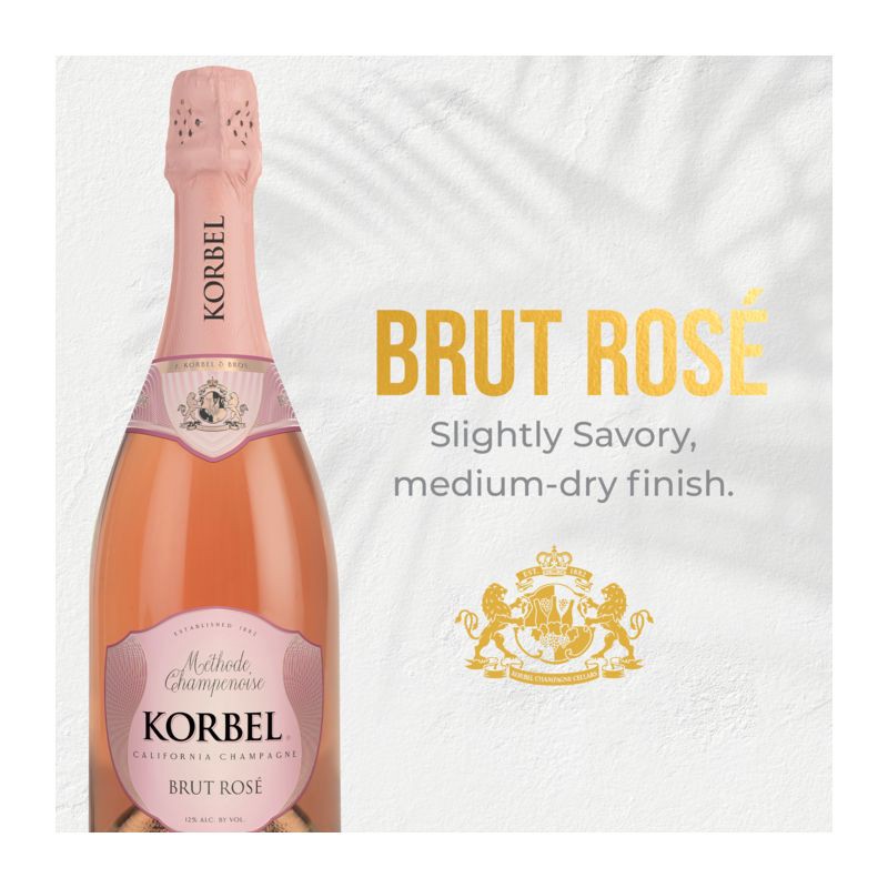 slide 8 of 11, Korbel Brut Rosé Champagne - 750ml Bottle, 750 ml