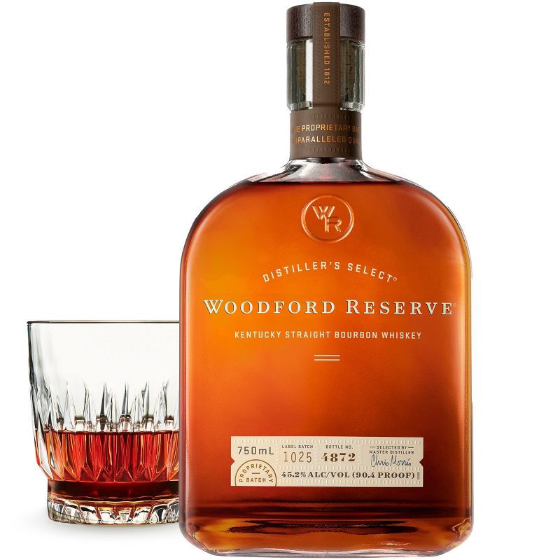 slide 1 of 10, Woodford Reserve Distiller's Select Kentucky Straight Bourbon Whiskey - 750ml Bottle, 750 ml