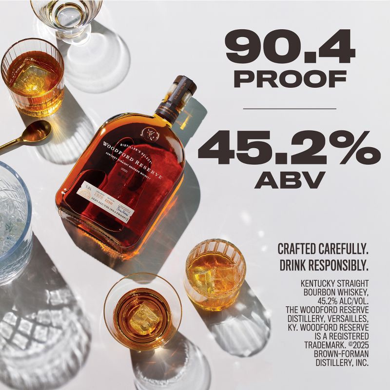 slide 9 of 10, Woodford Reserve Distiller's Select Kentucky Straight Bourbon Whiskey - 750ml Bottle, 750 ml