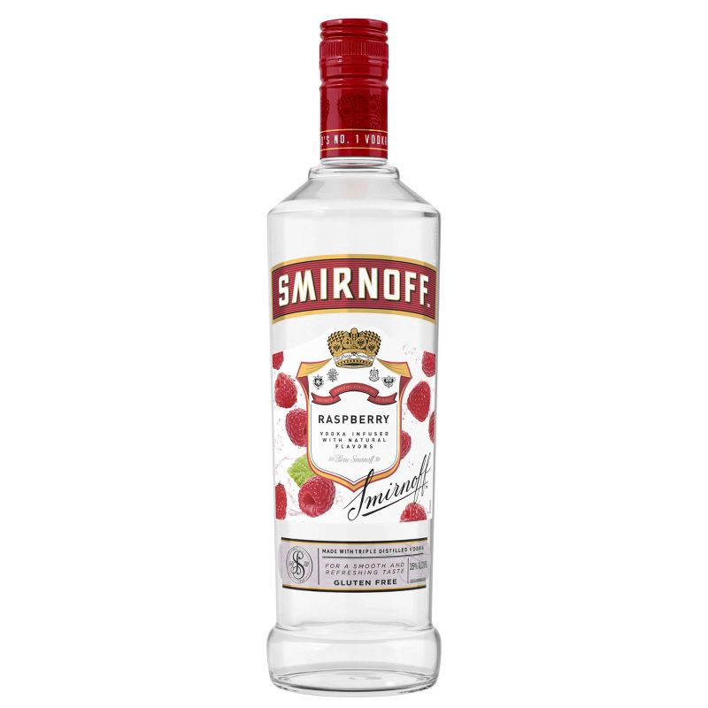 slide 1 of 7, Smirnoff Raspberry Flavored Vodka - 750ml Bottle, 750 ml