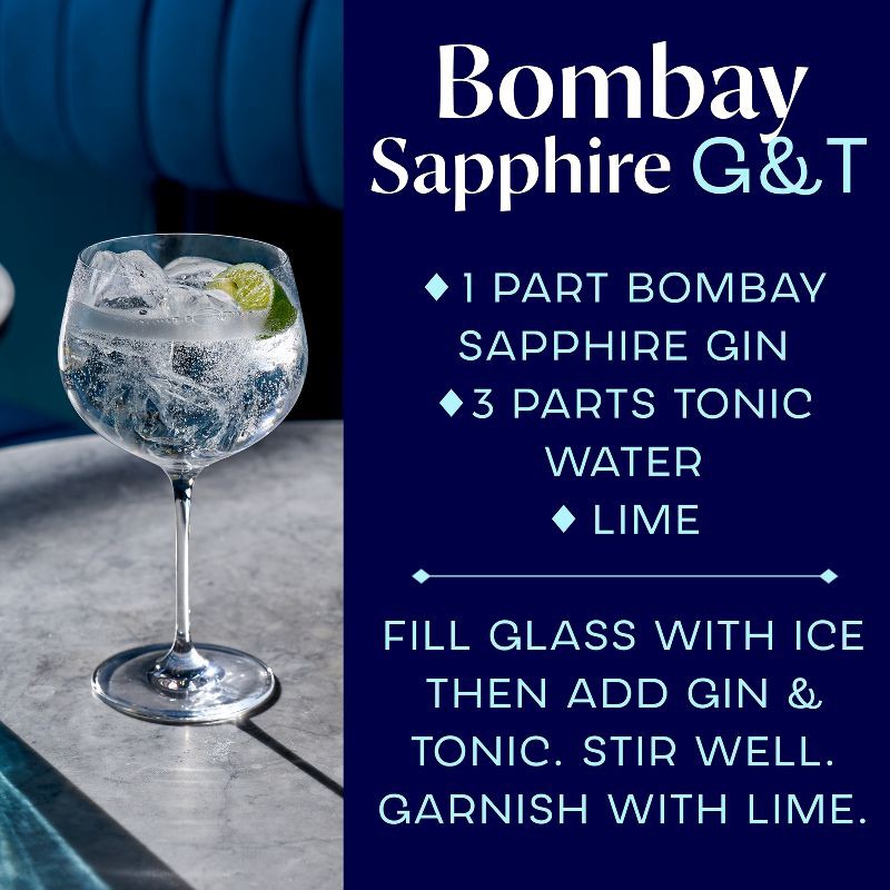 slide 3 of 7, Bombay Sapphire Gin - 750ml Bottle, 750 ml