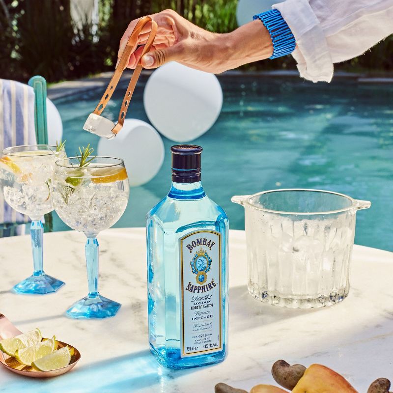 slide 4 of 7, Bombay Sapphire Gin - 750ml Bottle, 750 ml