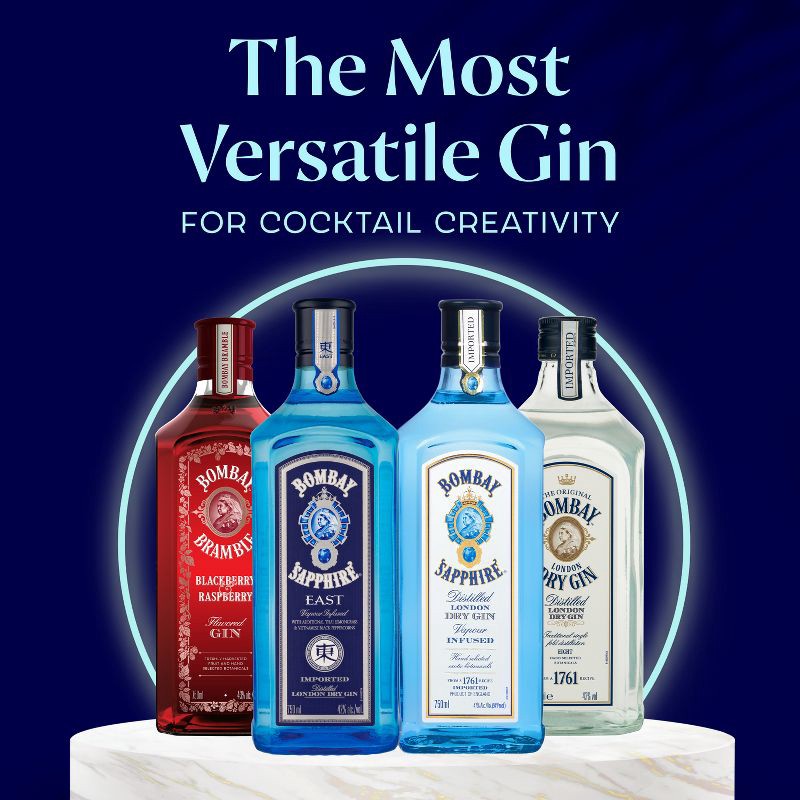 slide 6 of 7, Bombay Sapphire Gin - 750ml Bottle, 750 ml