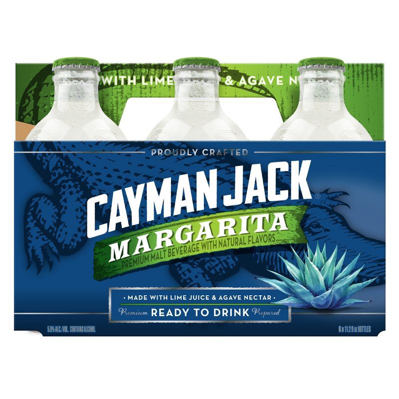 slide 8 of 11, Cayman Jack Margarita Cocktail - 6pk/11.2 fl oz Bottles, 6 ct; 11.2 fl oz
