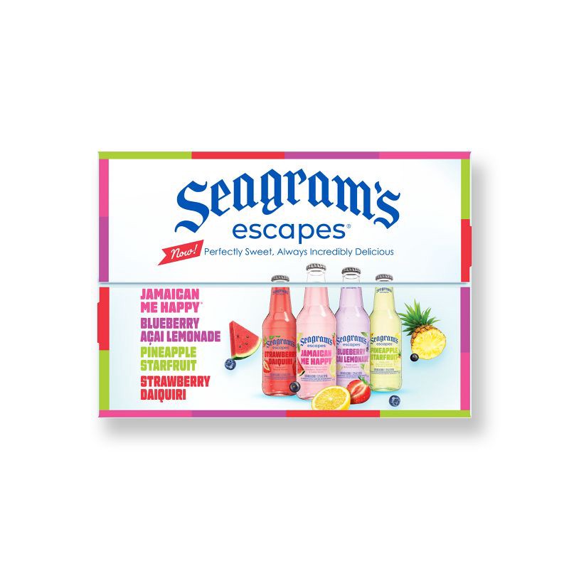 slide 8 of 8, Seagram's Escapes Malt Beverage Variety Pack - 12pk/12 fl oz Bottles, 12 ct; 12 fl oz