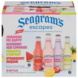 Seagram's Escapes Malt Beverage Variety Pack - 12pk/12 fl oz Bottles
