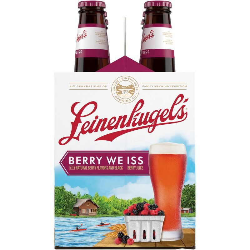 Leinenkugel's Berry Weiss Lager Beer - 6pk/12 fl oz Bottles 6 ct; 12 fl ...