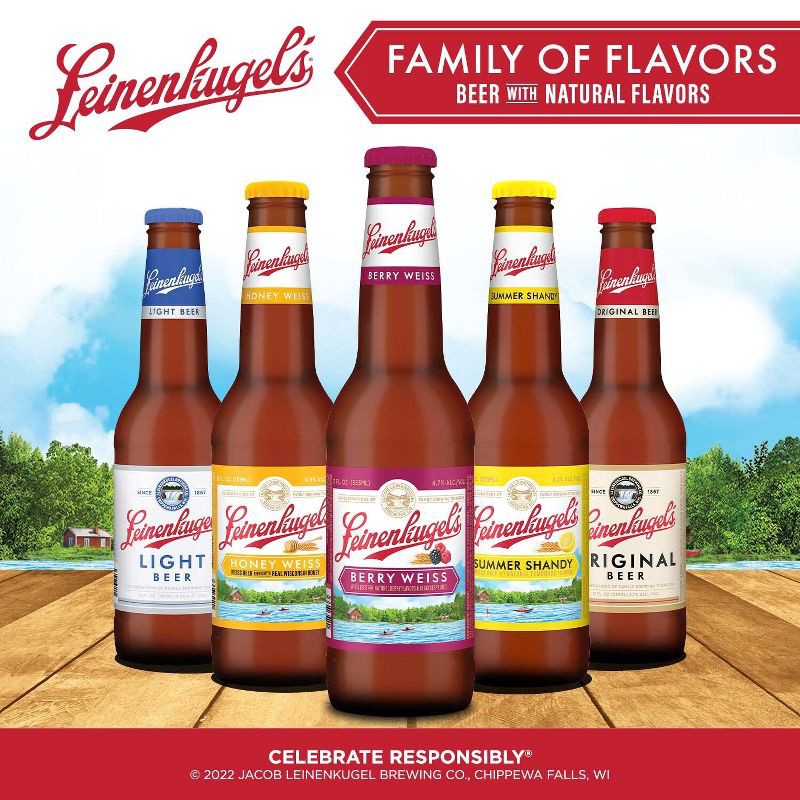 slide 6 of 9, Leinenkugel's Berry Weiss Lager Beer - 6pk/12 fl oz Bottles, 6 ct; 12 fl oz