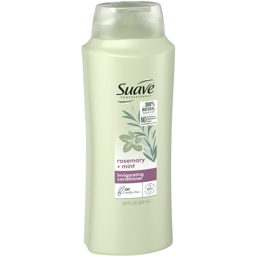 slide 2 of 4, Suave Professionals Rosemary + Mint Invigorating Conditioner - 28 fl oz, 28 fl oz