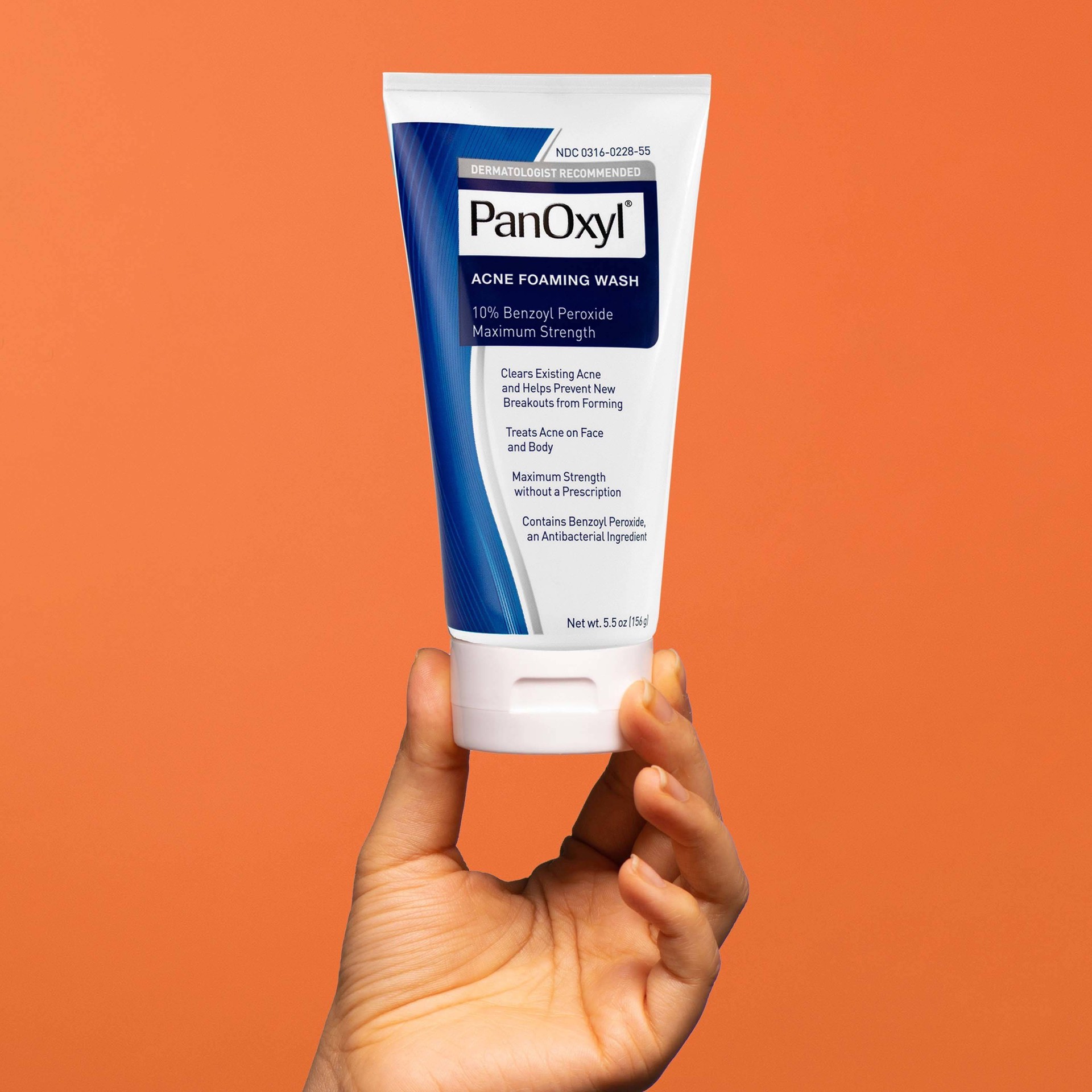slide 10 of 15, PanOxyl Foaming Wash 10%, 5.5 oz