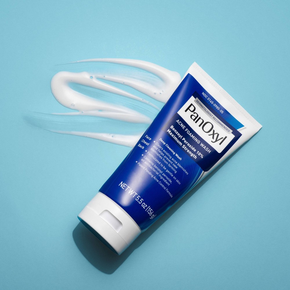 slide 7 of 15, PanOxyl Foaming Wash 10%, 5.5 oz