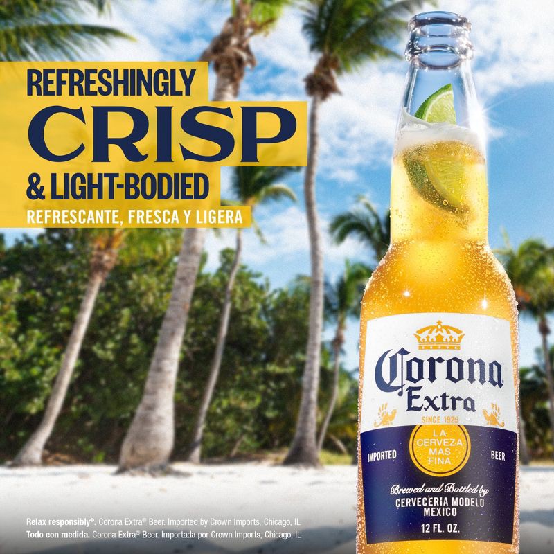 slide 4 of 9, Corona Extra Coronita Lager Beer - 6pk/7 fl oz Mini Bottles, 6 ct, 7 fl oz