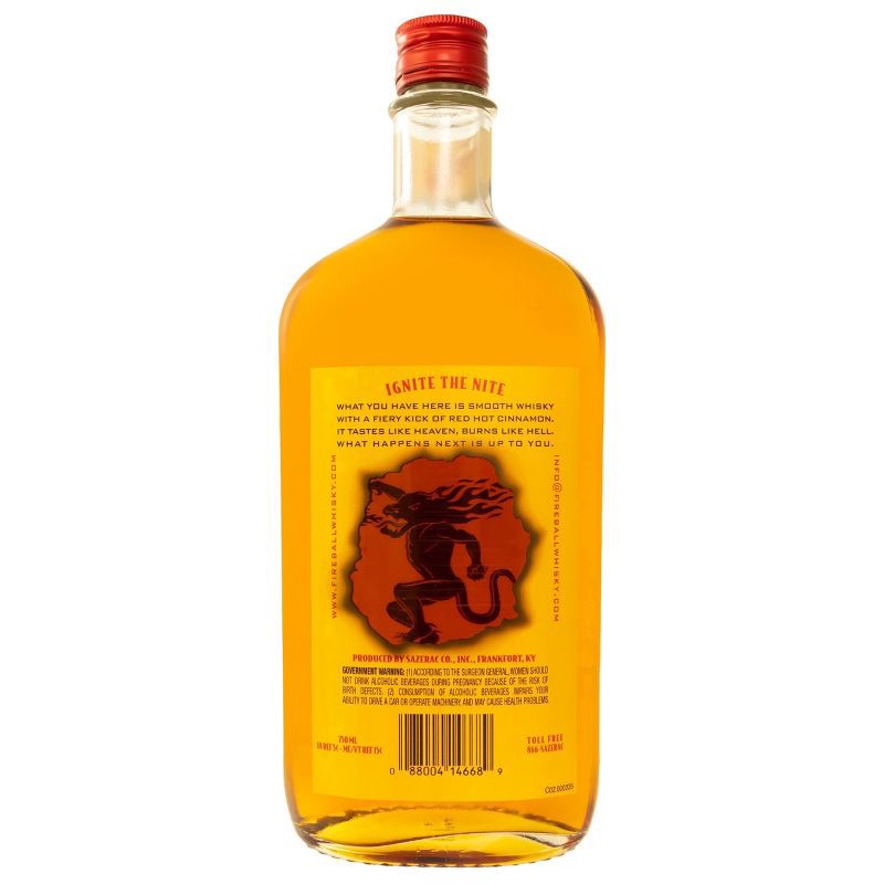 slide 7 of 7, Fireball Red Hot Cinnamon Blended Whisky - 750ml Bottle, 750 ml