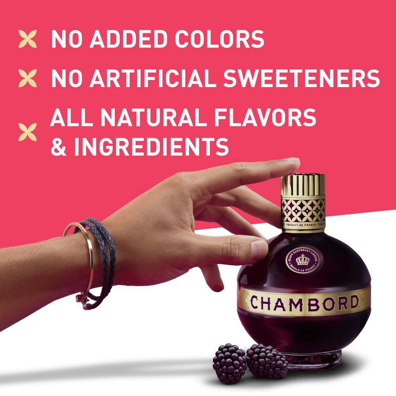 slide 9 of 9, Chambord Black Raspberry Liqueur - 375ml Bottle, 375 ml