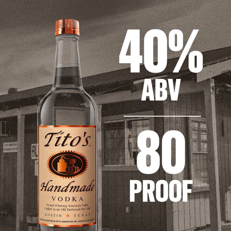 slide 4 of 7, Tito's Handmade Vodka - 750ml Bottle, 750 ml