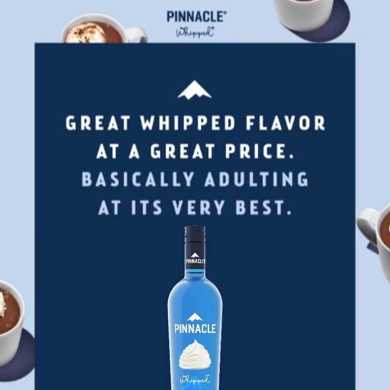 slide 4 of 6, Pinnacle Whipped Cream Flavored Vodka - 750ml Bottle, 750 ml