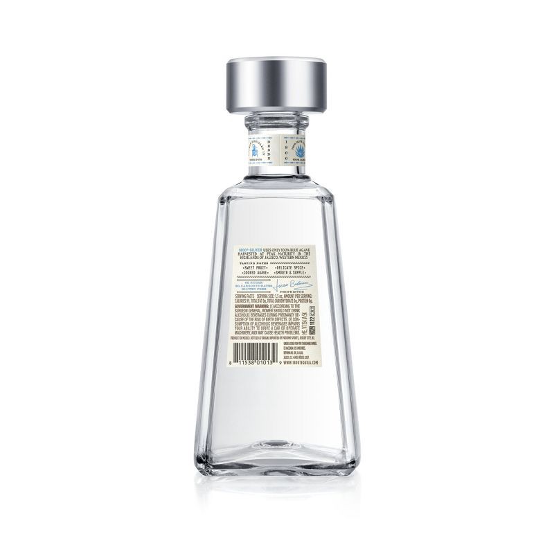 slide 2 of 17, 1800 Silver Tequila - 750ml Bottle, 750 ml