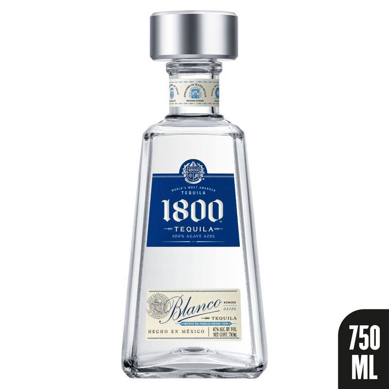 slide 4 of 17, 1800 Silver Tequila - 750ml Bottle, 750 ml