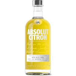 Absolut Citron Vodka - 750ml Bottle