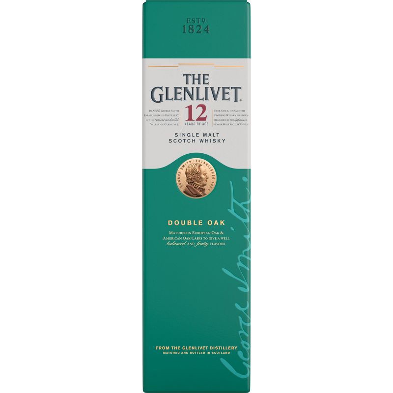 slide 2 of 9, The Glenlivet 12yr Single Malt Scotch Whisky - 750ml Bottle, 750 ml