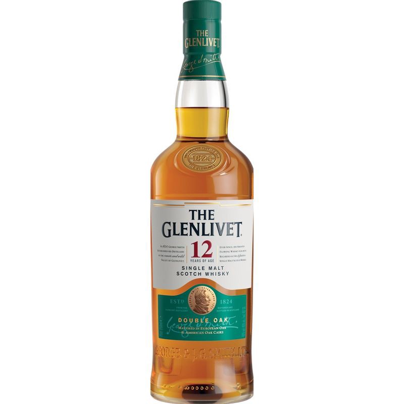 slide 1 of 9, The Glenlivet 12yr Single Malt Scotch Whisky - 750ml Bottle, 750 ml