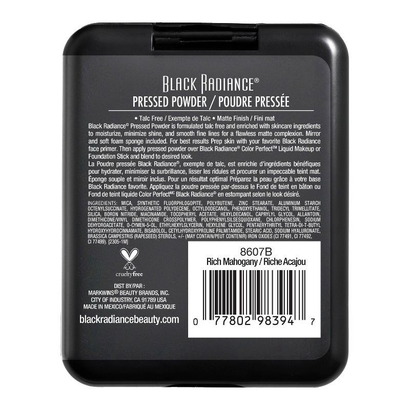 slide 4 of 6, Black Radiance Pressed Powder - Rich Mahogany - 0.28oz, 0.28 oz