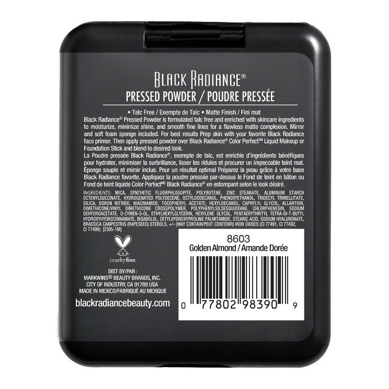 slide 4 of 6, Black Radiance Pressed Powder - Golden Almond - 0.28oz, 0.28 oz