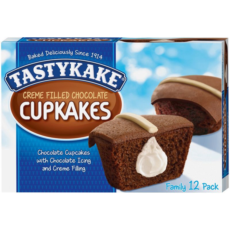 slide 2 of 15, Tastykake Creme Filled Chocolate Cupcakes - 14.25oz/12pk, 14.25 oz, 12 ct