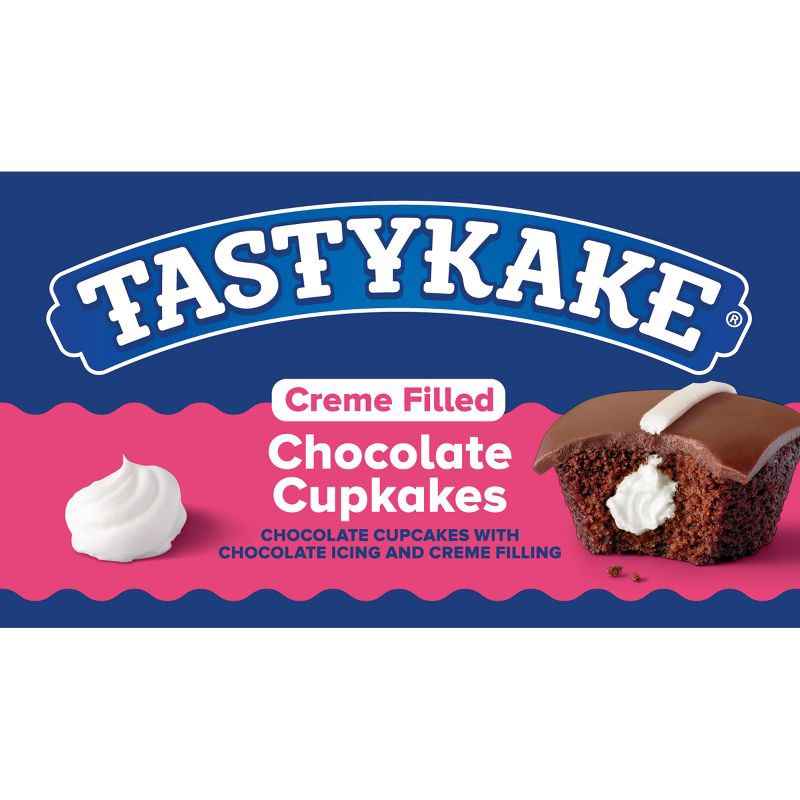 slide 14 of 15, Tastykake Creme Filled Chocolate Cupcakes - 14.25oz/12pk, 14.25 oz, 12 ct
