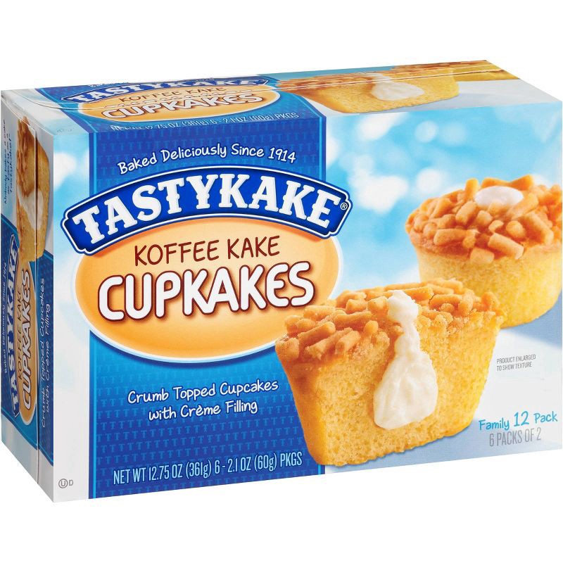 slide 5 of 8, Tastykake Cream Filled Koffee Kake Cupcakes - 12.75oz/12ct, 12.75 oz, 12 ct