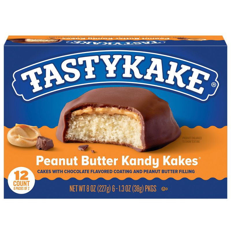 slide 2 of 12, Tastykake Peanut Butter Kandy Kakes - 8oz/6ct, 6 ct; 8 oz