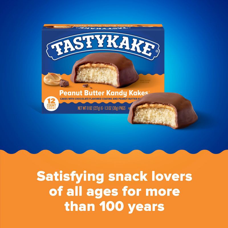 slide 6 of 12, Tastykake Peanut Butter Kandy Kakes - 8oz/6ct, 6 ct; 8 oz