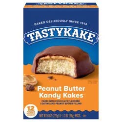 Tastykake Peanut Butter Kandy Kakes - 8oz/6ct