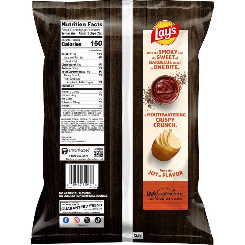 slide 3 of 6, Lay's Barbecue Flavor Party Size Potato Chips - 12.5oz, 12.5 oz