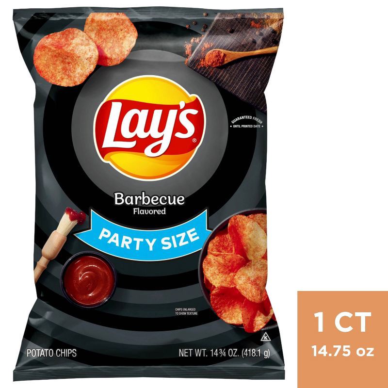slide 1 of 3, Lay's Barbecue Flavored Potato Chips - 12.50oz, 12.5 oz