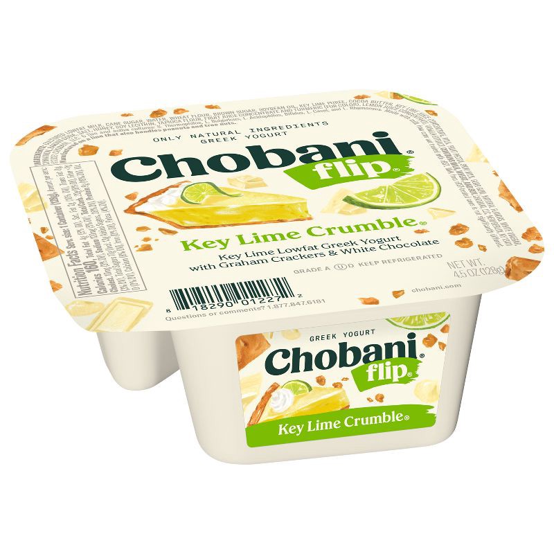 slide 3 of 10, Chobani Flip Key Lime Crumble Low Fat Greek Yogurt - 4.5oz, 4.5 oz