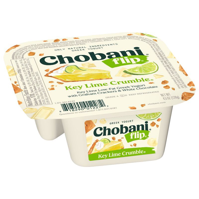 slide 10 of 10, Chobani Flip Key Lime Crumble Low Fat Greek Yogurt - 4.5oz, 4.5 oz